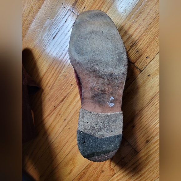 Tod's Loafers in Purple/Red Suede (Size 9) - Picture 6 of 9